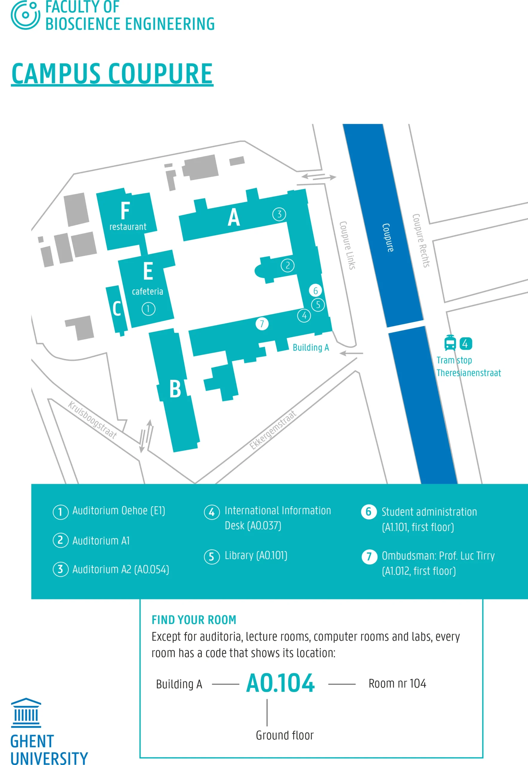 Campus Coupure map - Agecon